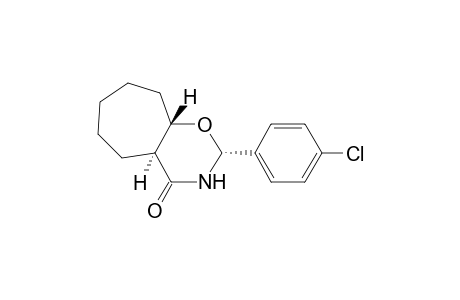 Cyclohept[e]-1,3-oxazin-4(4aH)-one, 2-(4-chlorophenyl)octahydro-, (2.alpha.,4a.alpha.,9a.beta.)-