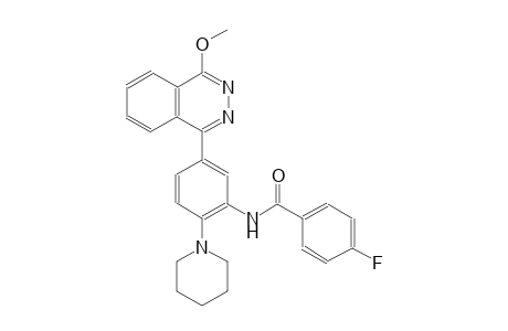 4-fluoro-N-[5-(4-methoxy-1-phthalazinyl)-2-(1-piperidinyl)phenyl]benzamide