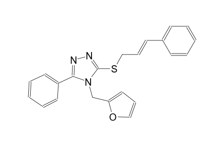 4-(2-furylmethyl)-5-phenyl-4H-1,2,4-triazol-3-yl (2E)-3-phenyl-2-propenyl sulfide