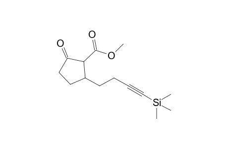 2-Methoxycarbonyl-3-(4-trimethylsilyl-3-butynyl)cyclopentanone