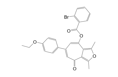 6-(4-ethoxyphenyl)-1,3-dimethyl-4-oxo-4H-cyclohepta[c]furan-8-yl 2-bromobenzoate