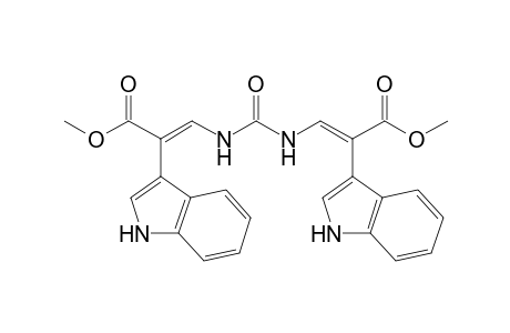 Methyl (2E)-3-[({[(1E)-3-Methoxy-3-oxo-2-(1H-indol-3-yl)prop-1-enyl]amino}carbonyl)amino]-2-(1H-indol-3-yl)propenoate
