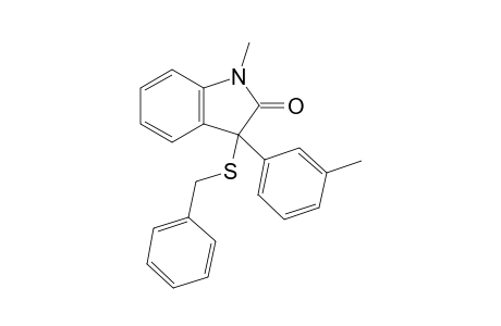 3-(Benzylthio)-1-methyl-3-(3-tolyl)indolin-2-one