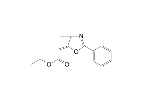 (2Z)-2-(4,4-dimethyl-2-phenyl-oxazol-5-ylidene)acetic acid ethyl ester