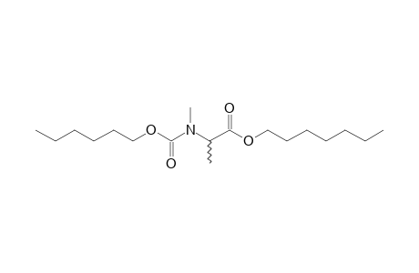 dl-Alanine, N-methyl-N-hexyloxycarbonyl-, heptyl ester