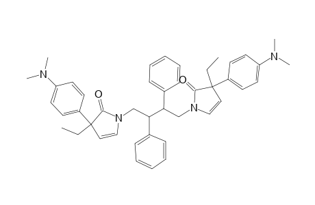 1,1'-(2,3-Diphenylbutane-1,4-diyl)bis[3-ethyl-3-(4'-dimethylamino-phenyl)-1H-pyrrol-2(3H)-one]