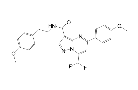 7-(difluoromethyl)-5-(4-methoxyphenyl)-N-[2-(4-methoxyphenyl)ethyl]pyrazolo[1,5-a]pyrimidine-3-carboxamide
