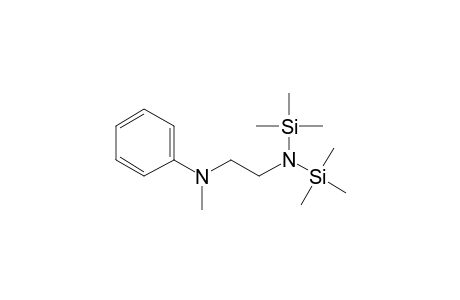 N-Methyl-N-phenylethane-1,2-diamine, 2tms derivative