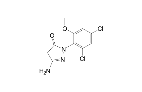 3H-Pyrazol-3-one, 5-amino-2-(2,4-dichloro-6-methoxyphenyl)-2,4-dihydro-