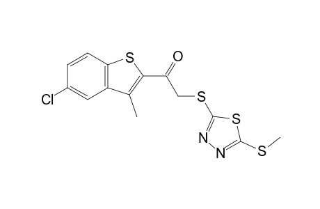 5-chloro-3-methylbenzo[b]thien-2-yl {[5-(methylthio)-1,3,4-thiadiazol-2-yl]thio}methyl ketone