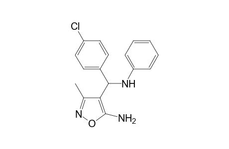 5-Amino-4-[(4-chlorophenyl)(phenylamino)methyl]-3-methylisoxazole