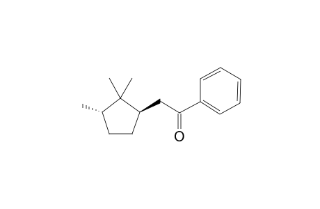 2-[(1R,3S)-(2,2,3-Trimethylcyclopent-1-yl)]-1-phenylethan-1-one