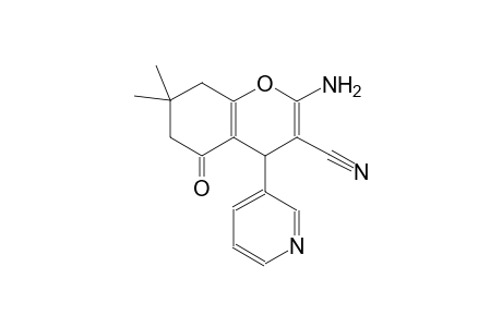 2-amino-7,7-dimethyl-5-oxo-4-(3-pyridinyl)-5,6,7,8-tetrahydro-4H-chromene-3-carbonitrile