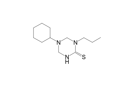 5-cyclohexyl-1-propyltetrahydro-1,3,5-triazine-2(1H)-thione