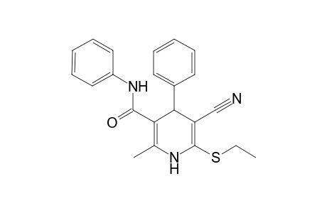5-Cyano-6-(ethylsulfanyl)-2-methyl-N,4-diphenyl-1,4-dihydro-3-pyridinecarboxamide