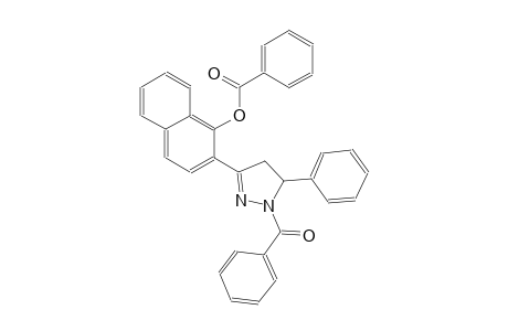 2-(1-benzoyl-5-phenyl-4,5-dihydro-1H-pyrazol-3-yl)-1-naphthyl benzoate