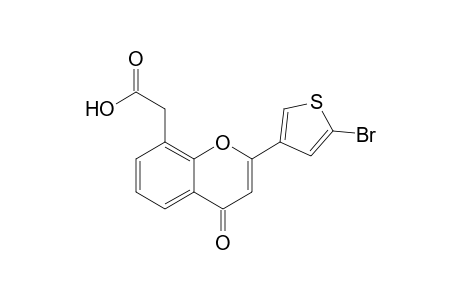 2-(5'-Bromo-3'-thienyl)benzopyran-4-one-8-acetic acid
