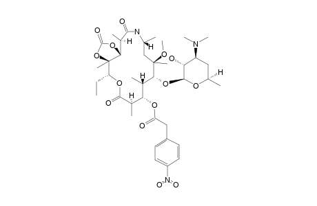 6-O-METHYL-3-O-DECLADINOSYL-3-O-(4-NITROPHENYL)ACETYL-8A-AZA-8A-HOMOERYTHROMYCIN_A_11,12-CYCLIC-CARBONATE