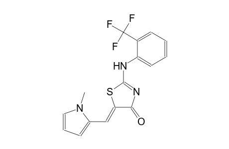 (5Z)-5-[(1-methyl-1H-pyrrol-2-yl)methylene]-2-[2-(trifluoromethyl)anilino]-1,3-thiazol-4(5H)-one