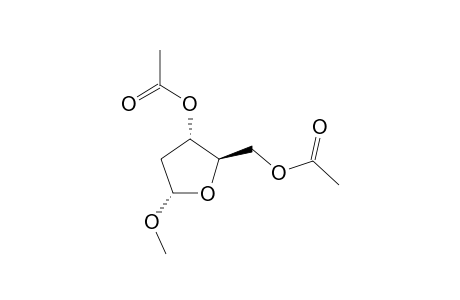 Methyl-3,5-di-O-acetyl-2-deoxy.alpha.d-erythro-pentofuranoside