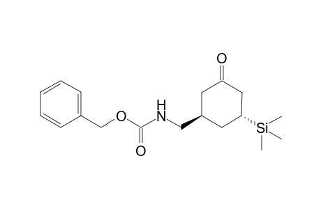 3-Benzyloxycarbonylaminomethyl-5-trimethylsilylcyclohexanone