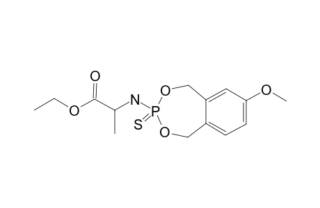 ETHYL-2-[(7-METHOXY-3-SULFIDO-1,5-DIHYDRO-2,4,3-BENZODIOXAPHOSPHEPIN-3-YL)-AMINO]-PROPANOATE