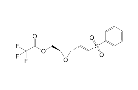 [(2S,3S)-3-[(E)-2-(benzenesulfonyl)ethenyl]oxiran-2-yl]methyl 2,2,2-trifluoroacetate