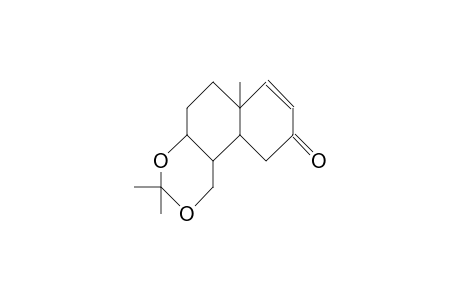 (4AS, 7S,8S,8aR)-4a,5,6,7,8,8a-hexahydro-7-hydroxy-8-hydroxymethyl-4a-methyl-2(1H)-naphthalenone acetonide