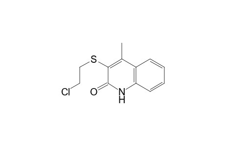 3-(2-Chloroethylsulfanyl)-4-methyl-1H-quinolin-2-one