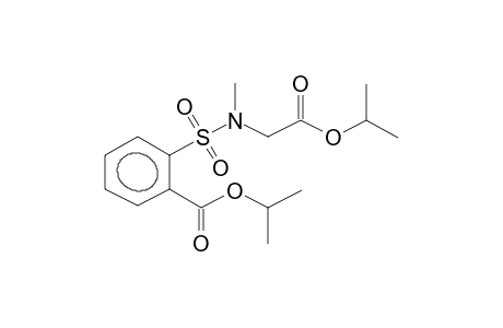 ISOPROPYL 2-[N-METHYL-N-(ISOPROPOXYCARBONYLMETHYL)SULPHAMOYL]BENZOATE