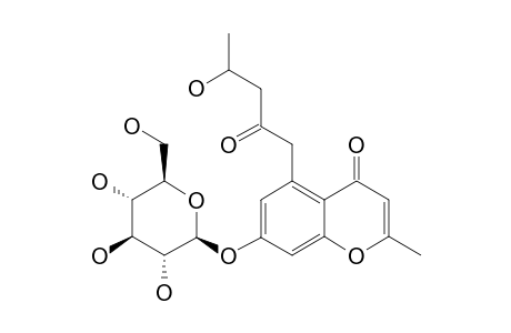 2-METHYL-5-(2'-OXO-4'-HYDROXYPENTYL)-7-HYDROXY-CHROMONE-7-O-BETA-D-GLUCOPYRANOSIDE