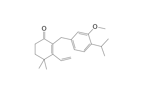 4,4-Dimethyl-2-(4-isopropyl-3-methoxyphenylmethyl)-3-vinyl-2-cyclohexaneone