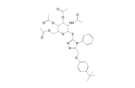 beta-D-glucopyranoside, 5-[[4-(1,1-dimethylethyl)phenoxy]methyl]-4-phenyl-4H-1,2,4-triazol-3-yl 2-(acetylamino)-2-deoxy-1-thio-, 3,4,6-triacetate