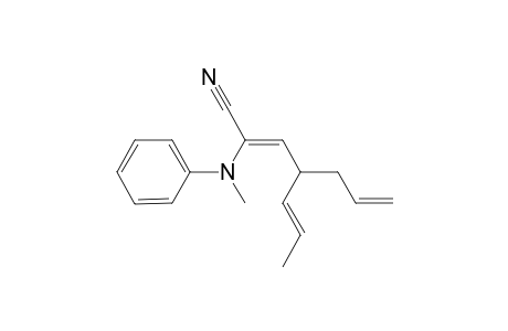 (2Z,5E)-2-(N-methylanilino)-4-prop-2-enylhepta-2,5-dienenitrile