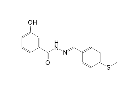 3-hydroxy-N'-{(E)-[4-(methylsulfanyl)phenyl]methylidene}benzohydrazide