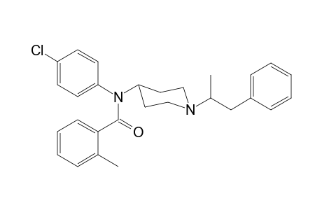 N-4-Chlorophenyl-N-[1-(1-phenylpropan-2-yl)piperidin-4-yl]-2-methylbenzamide