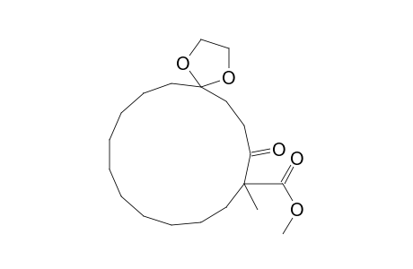1,4-Dioxaspiro[4.14]nonadecane-9-carboxylic acid, 9-methyl-8-oxo-, methyl ester