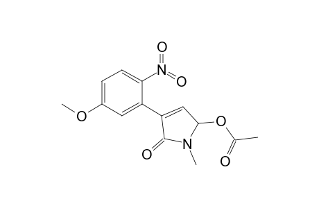 1-Methyl-4-(5-methoxy-2-nitrophenyl)-5-oxo-2,5-dihydro-1H-pyrrole-2-yl acetate