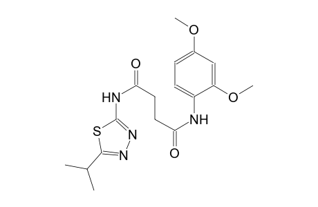 N~1~-(2,4-dimethoxyphenyl)-N~4~-(5-isopropyl-1,3,4-thiadiazol-2-yl)succinamide