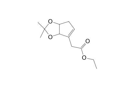 Ethyl (1'RS,5'SR)-(3',3'-dimethyl-2',4'dioxabicyclo[3.3.0]oct-6'-enyl)acetate