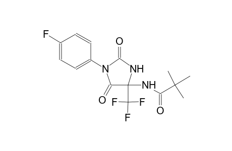 N-[1-(4-fluorophenyl)-2,5-dioxo-4-(trifluoromethyl)-4-imidazolidinyl]-2,2-dimethylpropanamide
