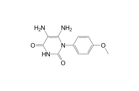 2,4(1H,3H)-Pyrimidinedione, 5,6-diamino-1-(4-methoxyphenyl)-