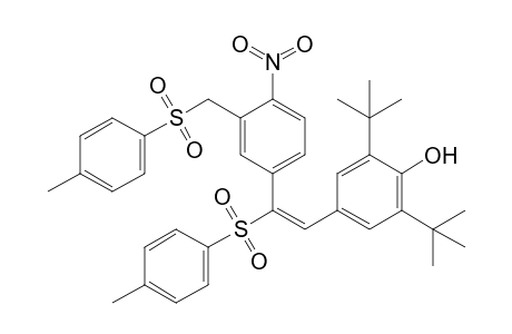2,6-Ditert-butyl-4-[(E)-2-[4-nitro-3-(p-tolylsulfonylmethyl)phenyl]-2-(p-tolylsulfonyl)vinyl]phenol
