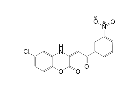 (3E)-6-chloro-3-[2-(3-nitrophenyl)-2-oxoethylidene]-3,4-dihydro-2H-1,4-benzoxazin-2-one