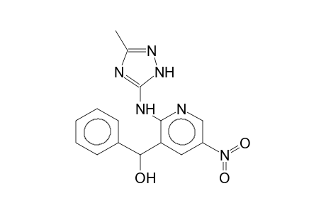 2-(3-METHYL-1,2,4-TRIAZOL-5-YLAMINO)-3-(ALPHA-HYDROXYBENZYL)-5-NITROPYRIDINE