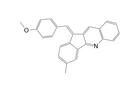 (11E)-11-(4-methoxybenzylidene)-3-methyl-11H-indeno[1,2-b]quinoline