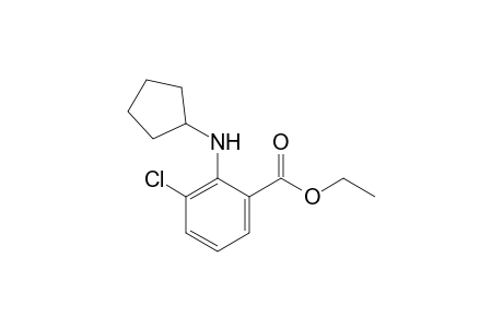 3-Chloro-2-(cyclopentylamino)benzoic acid ethyl ester