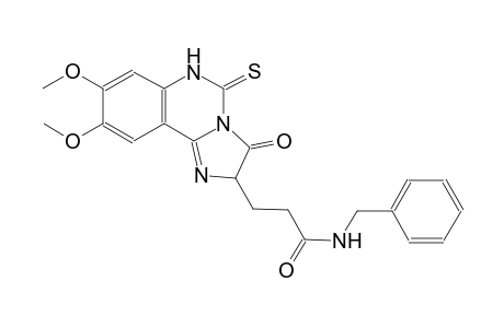 N-benzyl-3-(8,9-dimethoxy-3-oxo-5-thioxo-2,3,5,6-tetrahydroimidazo[1,2-c]quinazolin-2-yl)propanamide