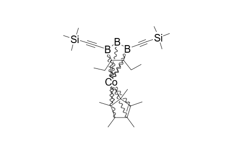 CP*CO-[2,3-ET2C2B3H3-4,6-[(CCSIME3)-(2)]]