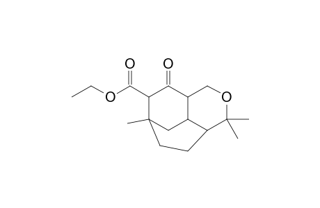 Ethyl 1,7,7-trimethyl-3-oxo-6-oxatricyclo[6.2.2.0(4,9)]dodecan-2-carboxylate